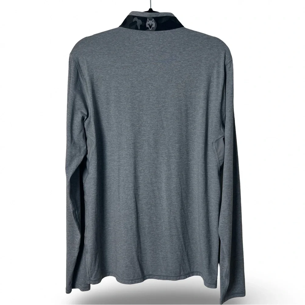 Greyson –‎ Men’s Brri Cooling ¼ Zip Pullover Gray Camo Collar – Sz. M